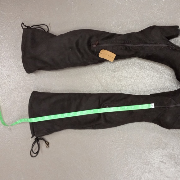 SAVAII  Dark Brown Over the Knee, Heeled Boots - Picture 13 of 16